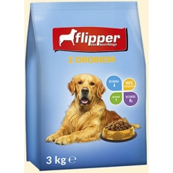 FLIPPER sucha karma z drobiem 3kg